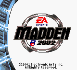 Madden 2002 screenshot 5 for GameBoy Color